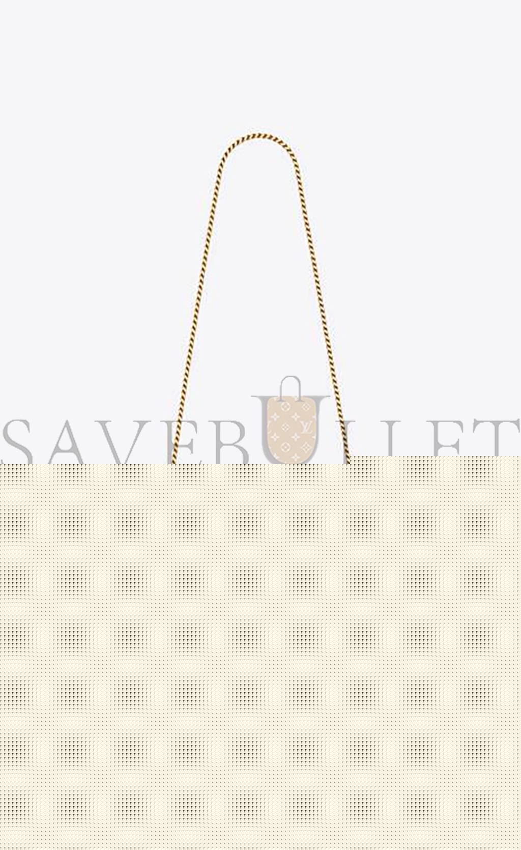 Y*L cassandre matelassÉ chain wallet in grain de poudre embossed leather 377828bow013051 (22.5*14*4cm)