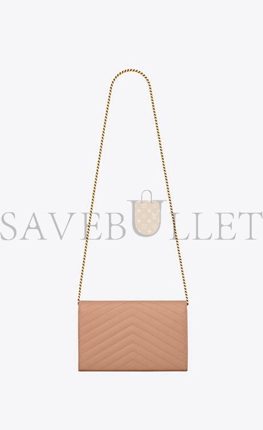 Y*L cassandre matelassÉ chain wallet in grain de poudre embossed leather 377828bow019830 (22.5*14*4cm)
