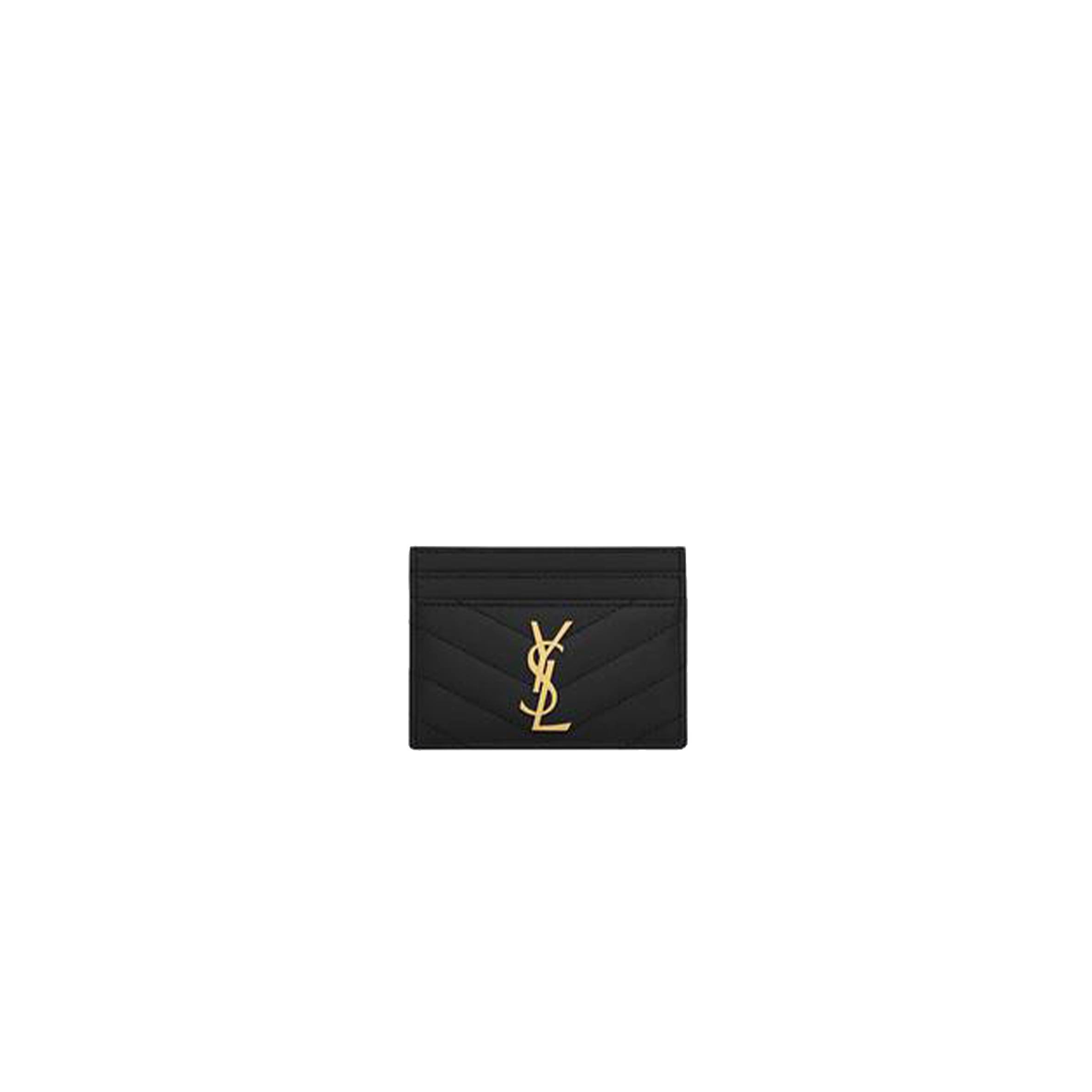 Y*L cassandre matelassÉ card case in grain de poudre embossed leather 423291bow011000 (10.5*7.5*0.5cm)