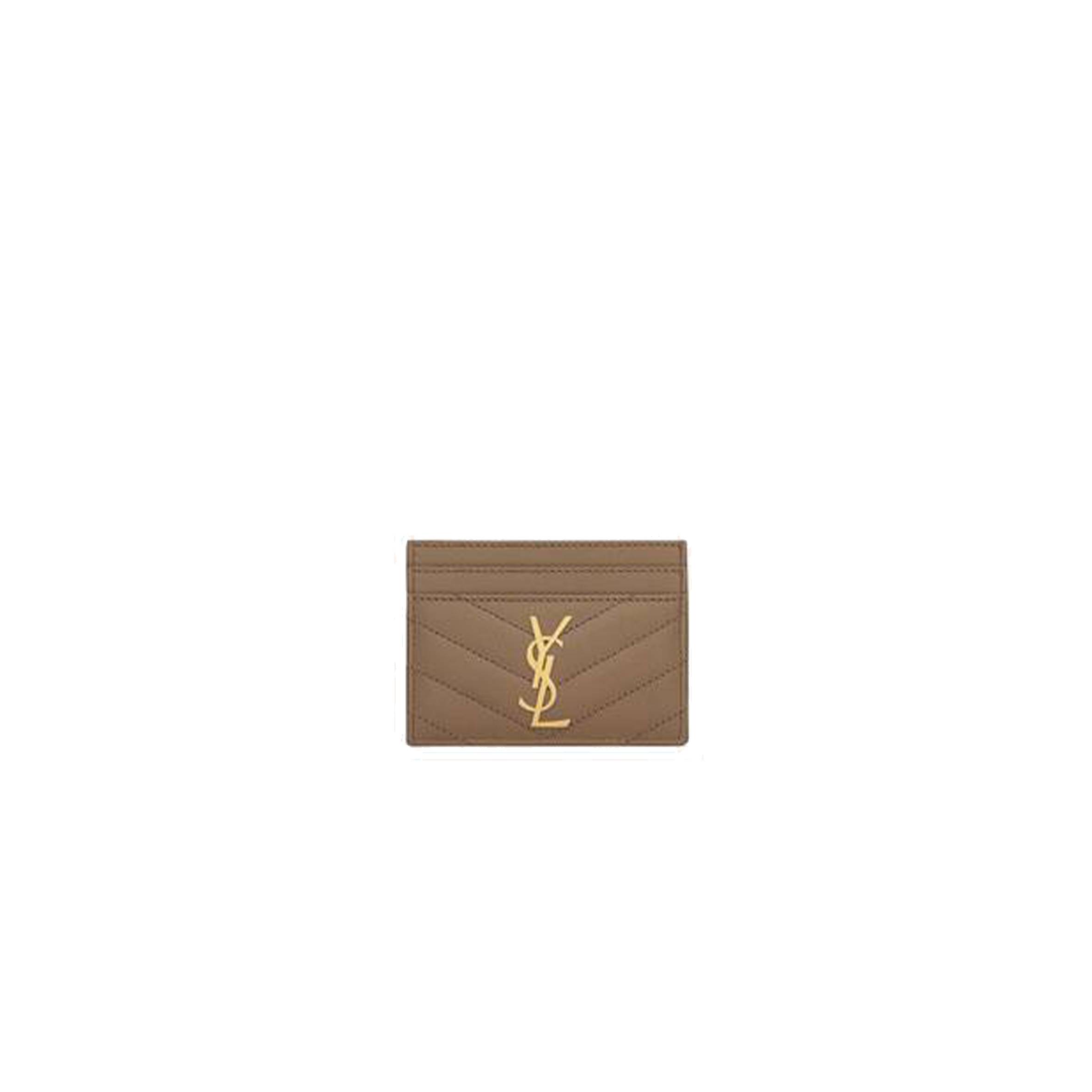Y*L cassandre matelassÉ card case in grain de poudre embossed leather 423291bow012346 (10.5*7.5*0.5cm)