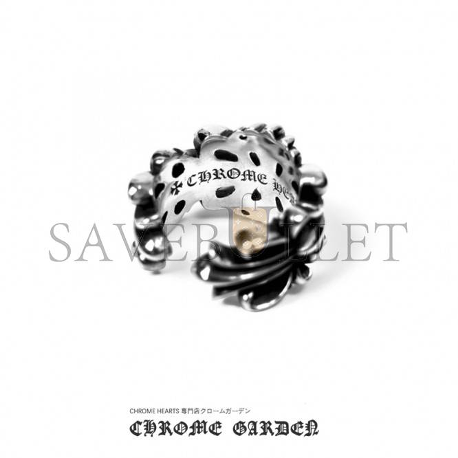 Ch**me He**ts double floral ring