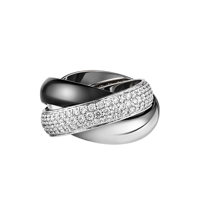 Ca*t*er trinity ring, ceramic, lm  n4242700