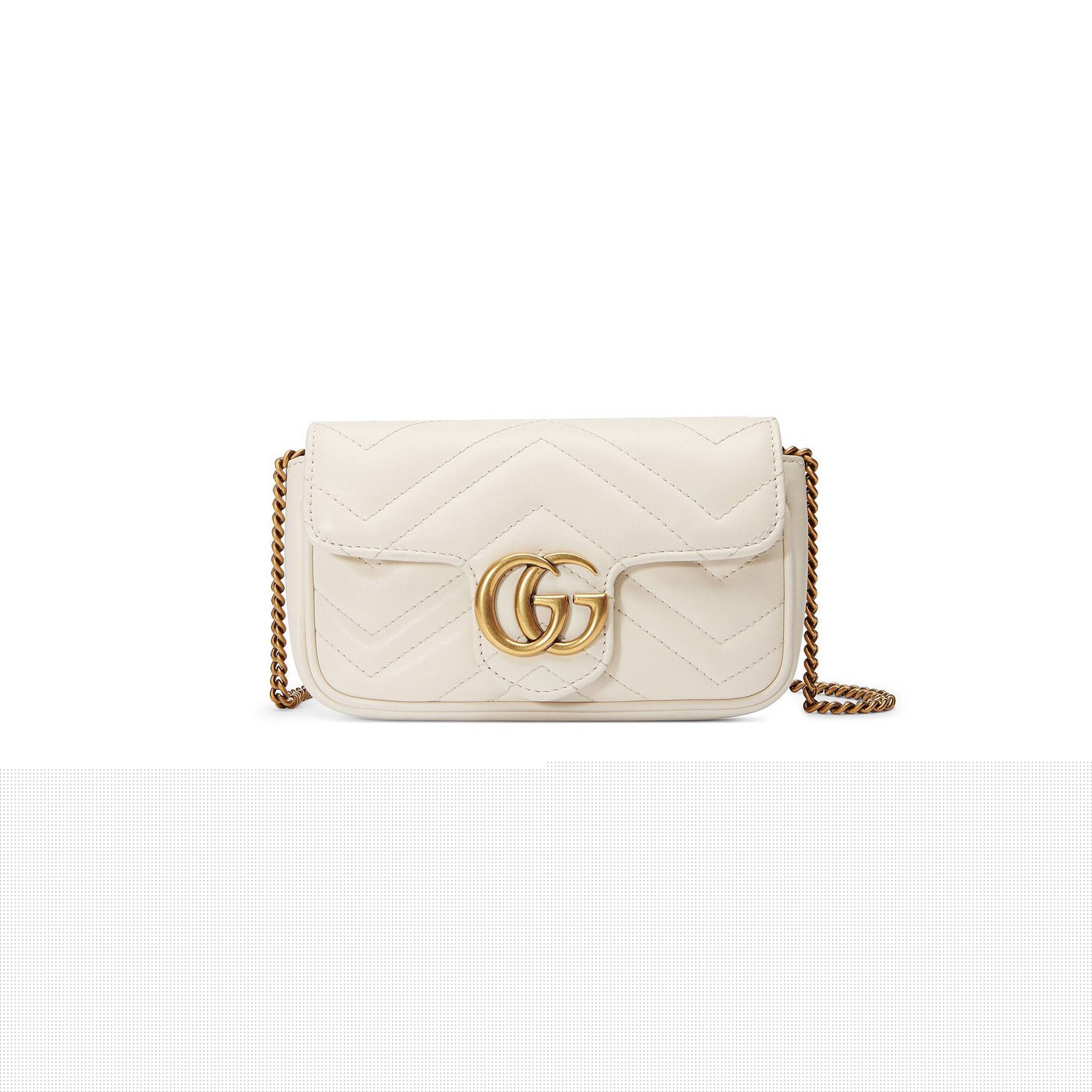 g*u*i gg marmont matelassÉ leather S*per mini bag  476433 (16.5*10*4.5cm)