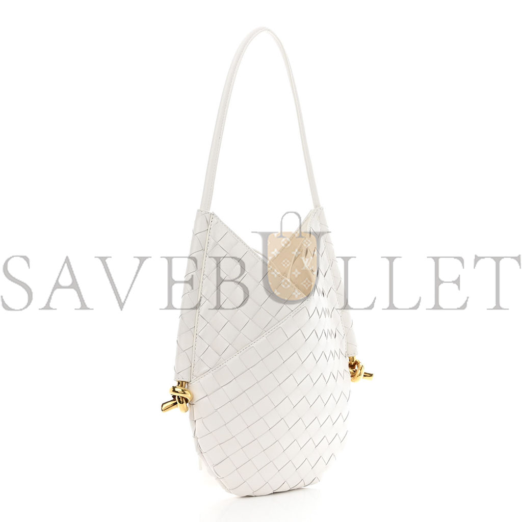 bo*te*ga Ve*ne*ta nappa intrecciato small solstice hobo white (28*25*3cm)