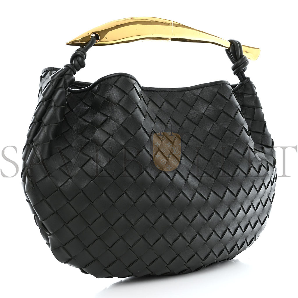 bo*te*ga Ve*ne*ta nappa intrecciato sardine bag black (36*23*4cm)