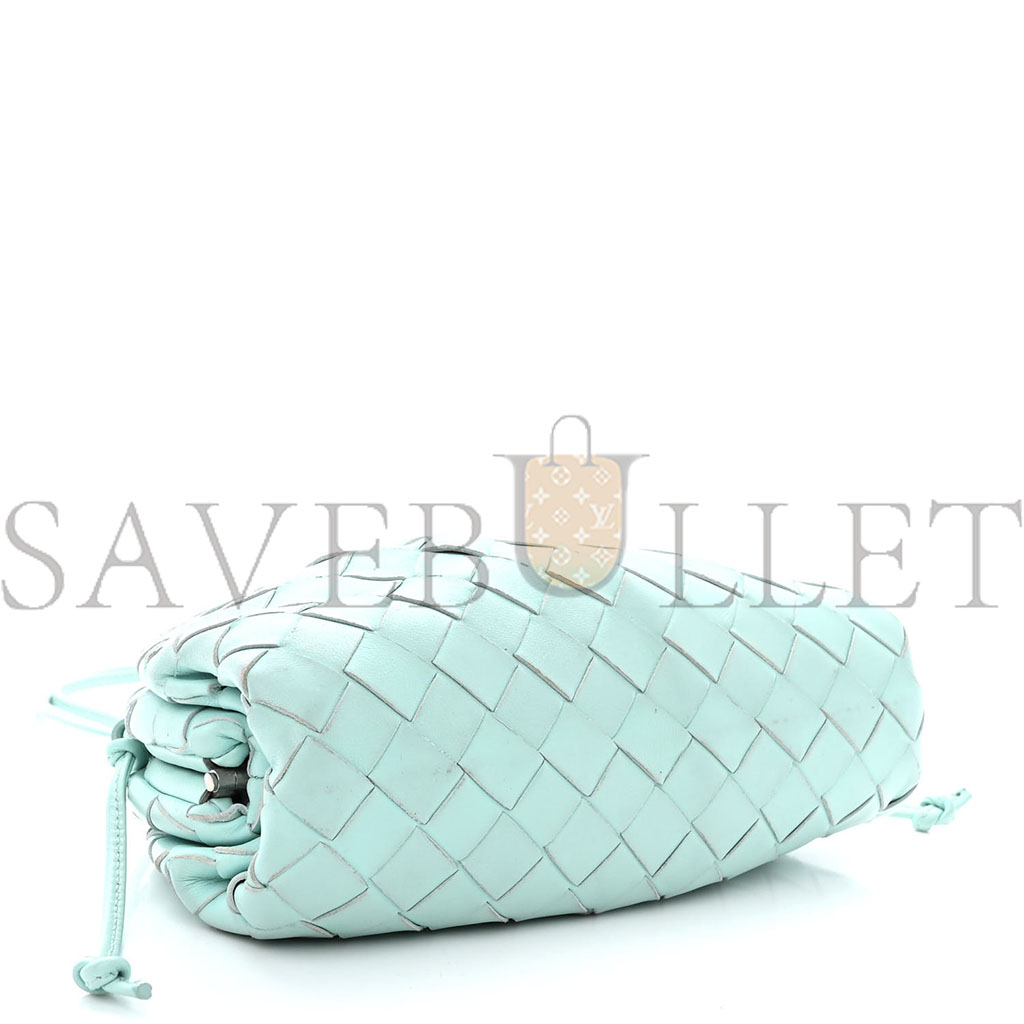 bo*te*ga Ve*ne*ta nappa intrecciato the mini pouch ice (20*13*5cm)