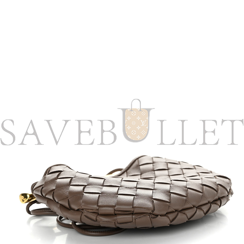 bo*te*ga Ve*ne*ta nappa intrecciato mini sardine bag taupe grey (20*14*3cm)