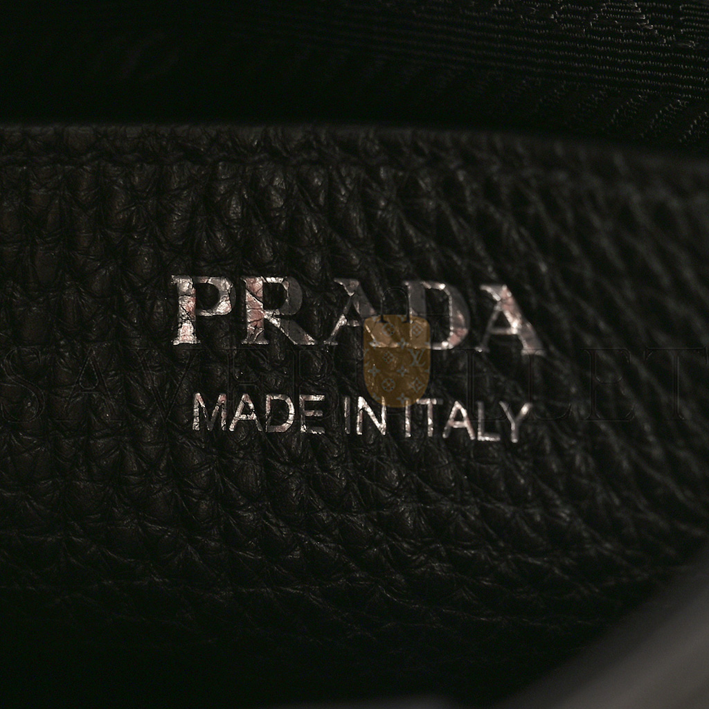 Pra*a vitello daino soft mini shoulder bag black (20*20*8cm)