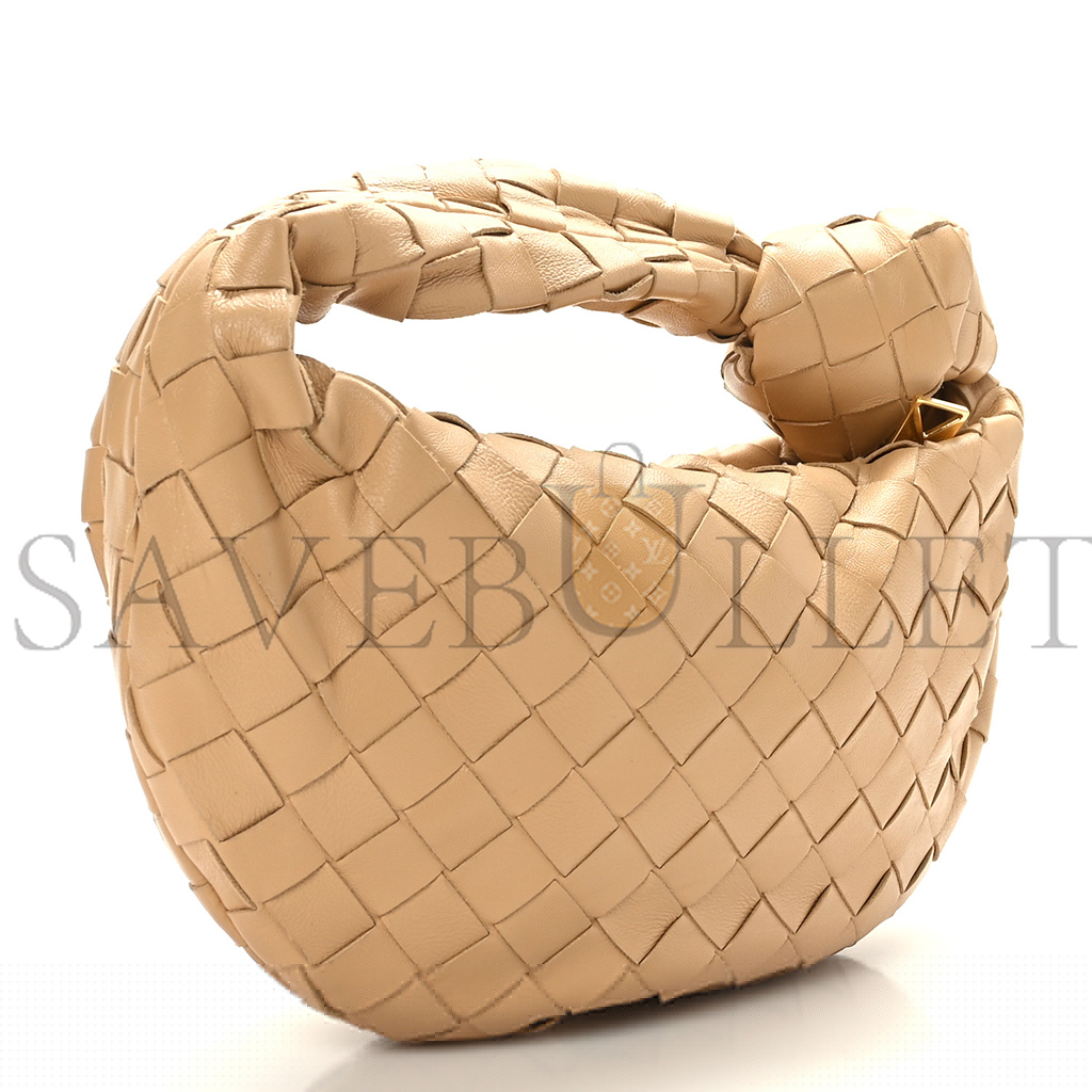 bo*te*ga Ve*ne*ta nappa intrecciato mini jodie almond (23*13*5cm)