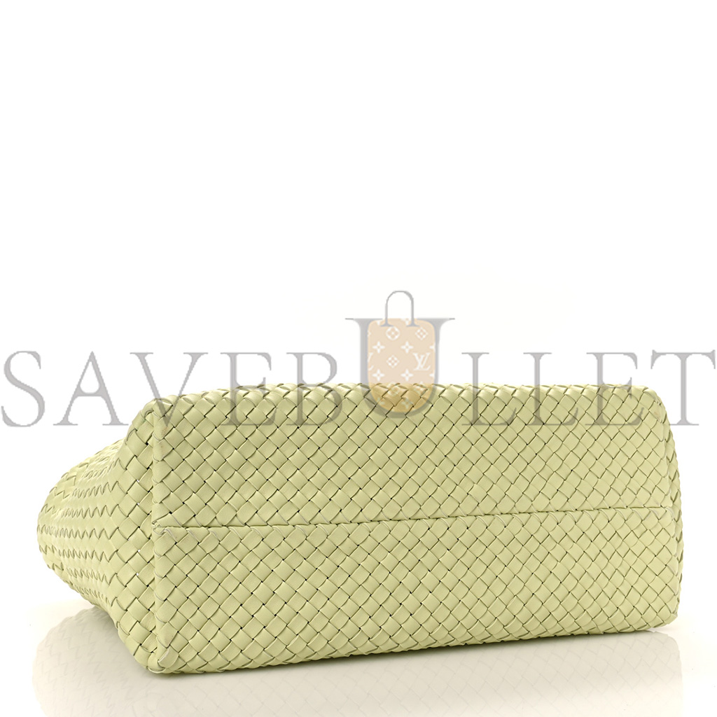 bo*te*ga Ve*ne*ta lambskin intreccio medium cabat lemon washed (41*25*17cm)