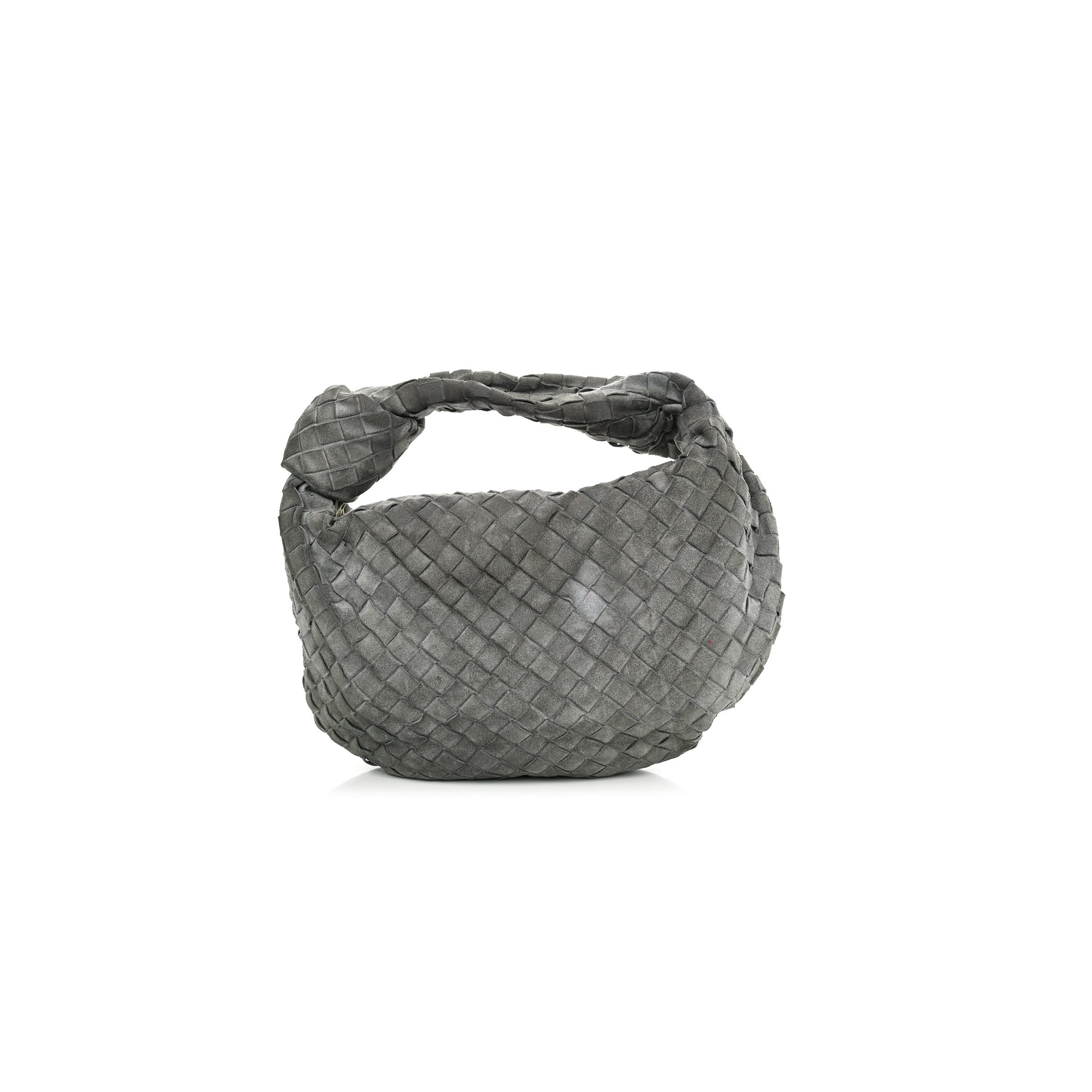 bo*te*ga Ve*ne*ta suede calfskin intrecciato teen jodie hobo thunder (36*22*13cm)