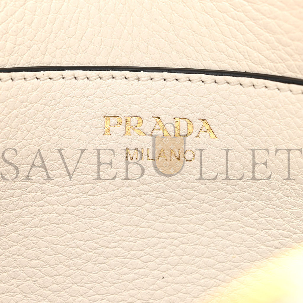 Pra*a vitello daino camera crossbody bianco (19*12*2cm)