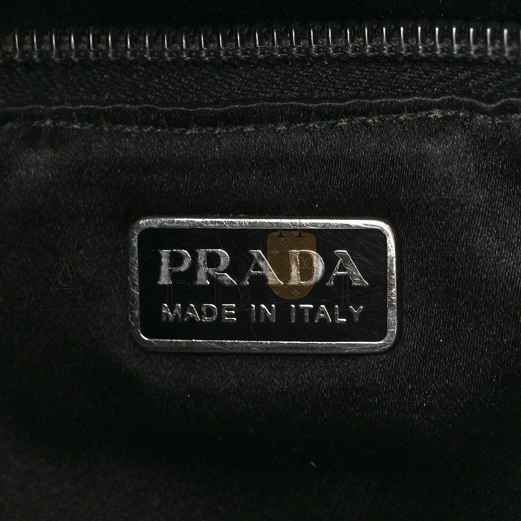 Pra*a vitello trend cleo shoulder bag black (27*18*6cm)
