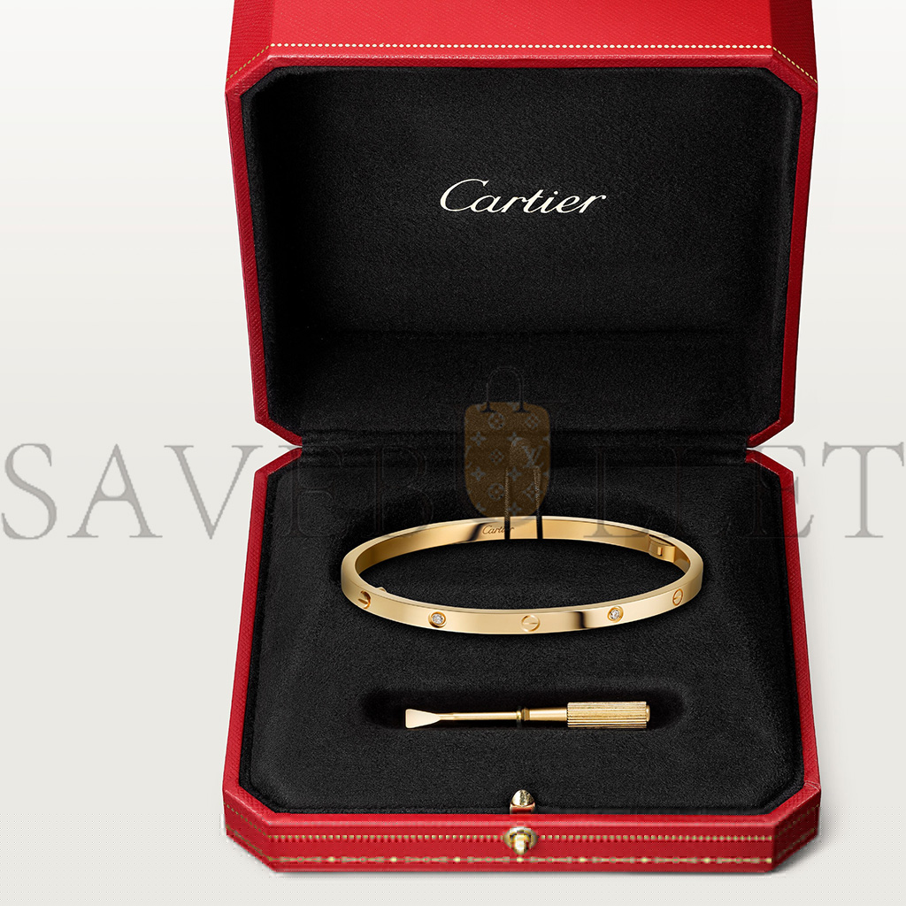 Ca*t*er  love bracelet, small model, 6 diamonds b6047217