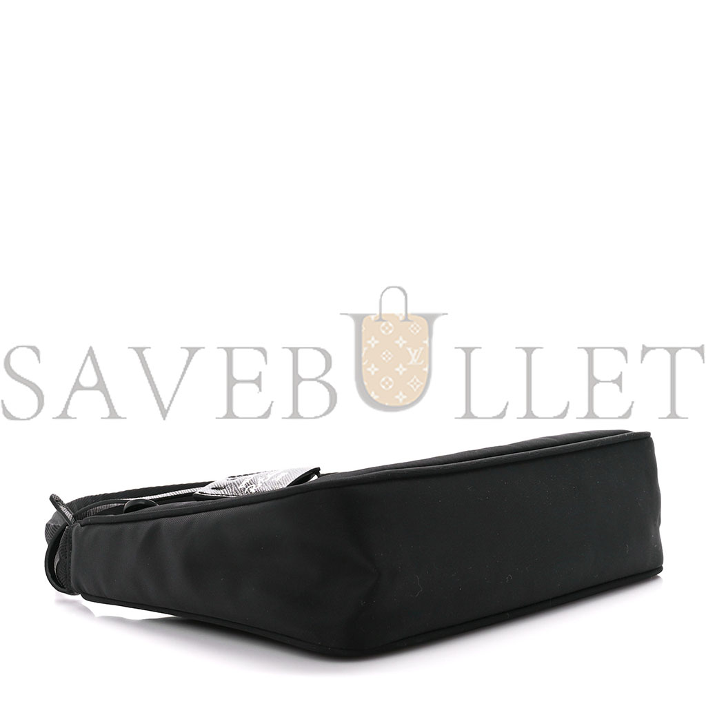 Pra*a tessuto nylon mini re-edition 2000 bag black (22*13*6cm)