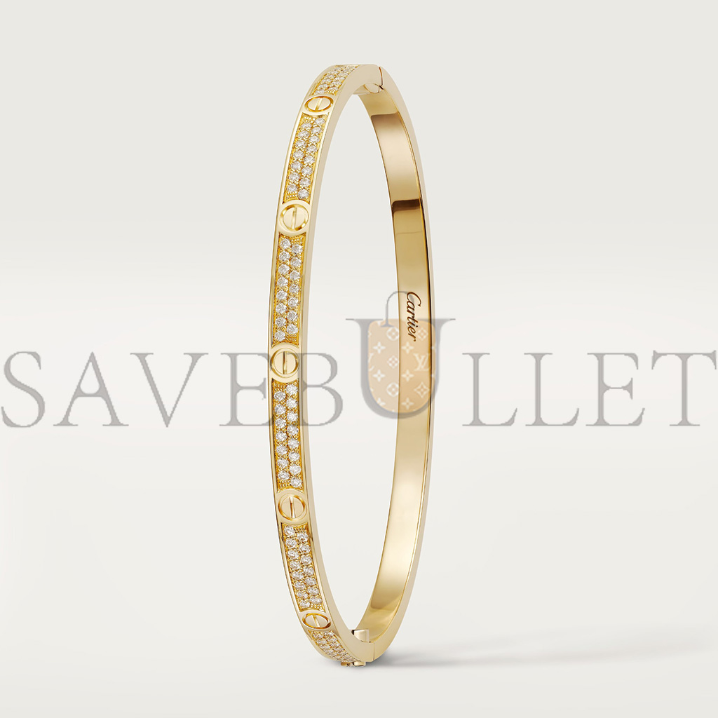 Ca*t*er  love bracelet, small model, paved n6710617