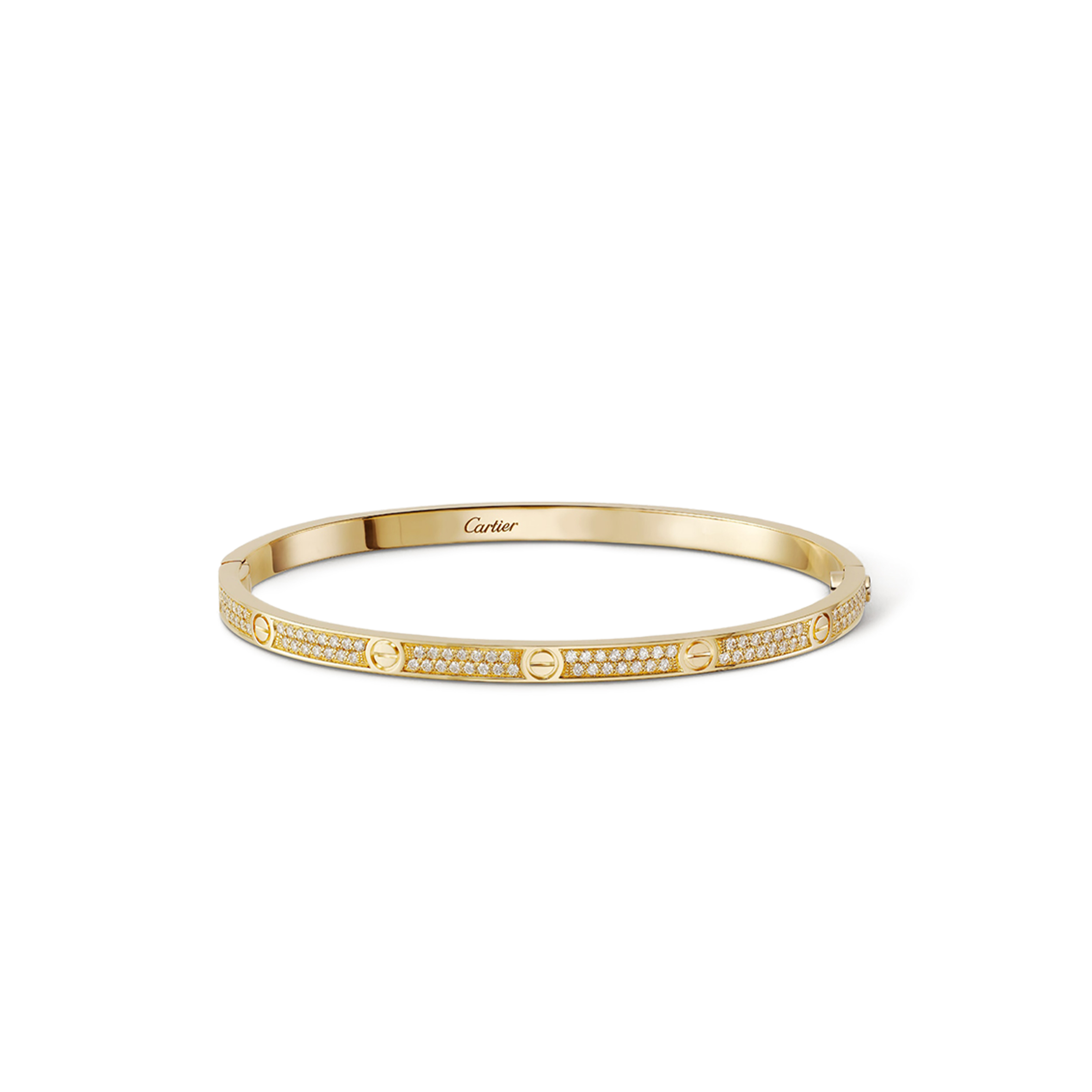 Ca*t*er  love bracelet, small model, paved n6710617