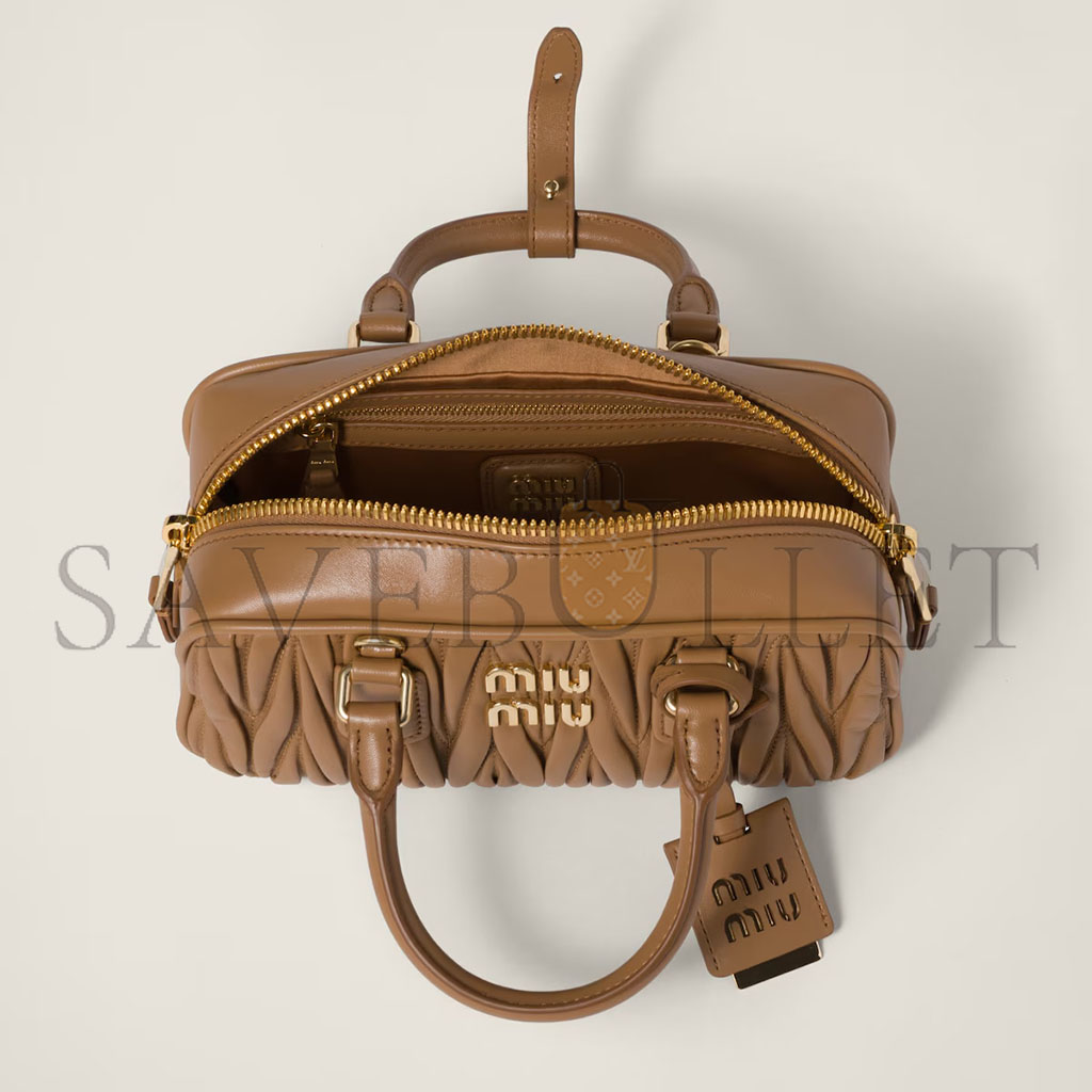 MIU MIU ARCADIE MATELASSÉ NAPPA LEATHER BAG 5BB142 (22*10.5*7.5cm)