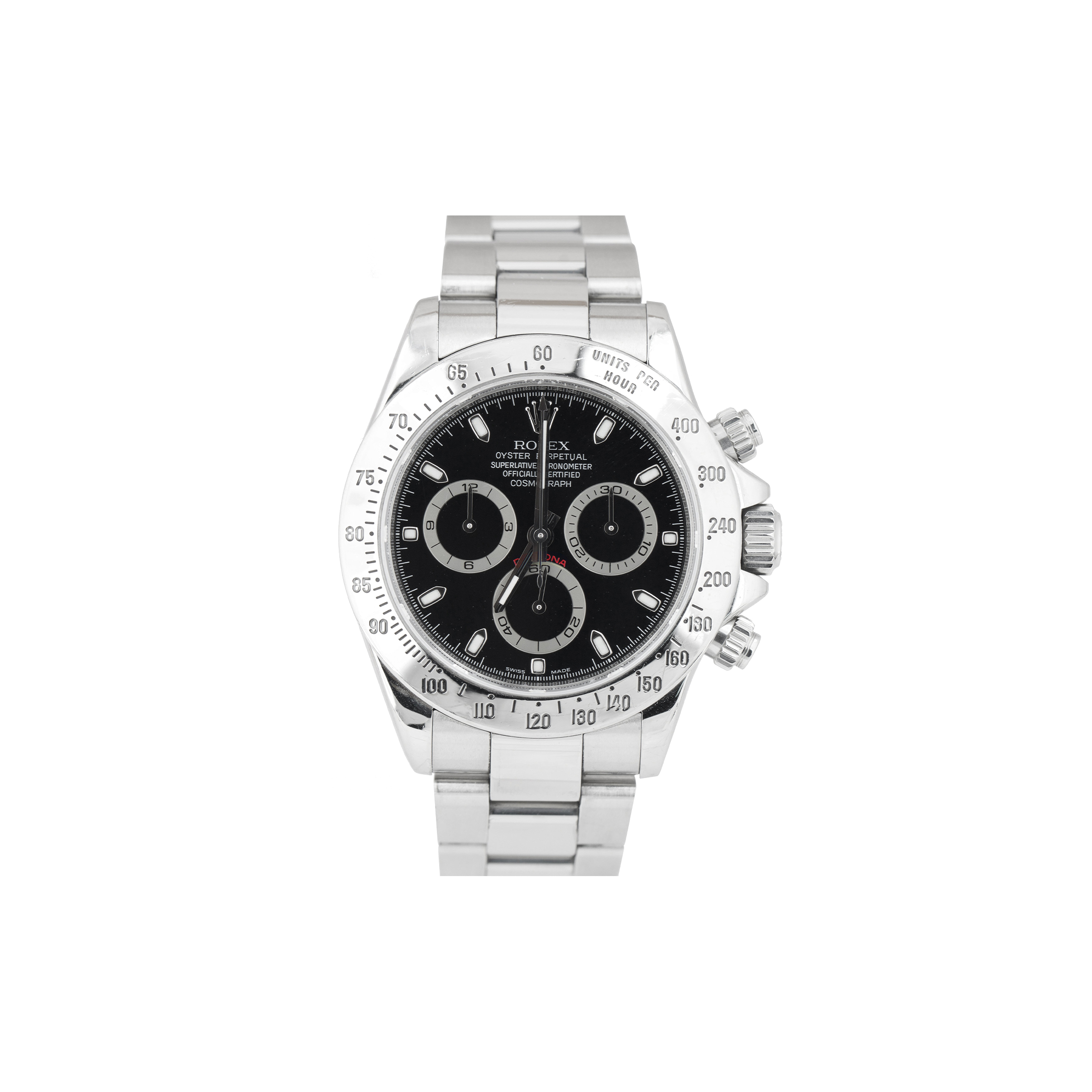 R*l*x daytona cosmograph black rehaut 40mm watch 116520