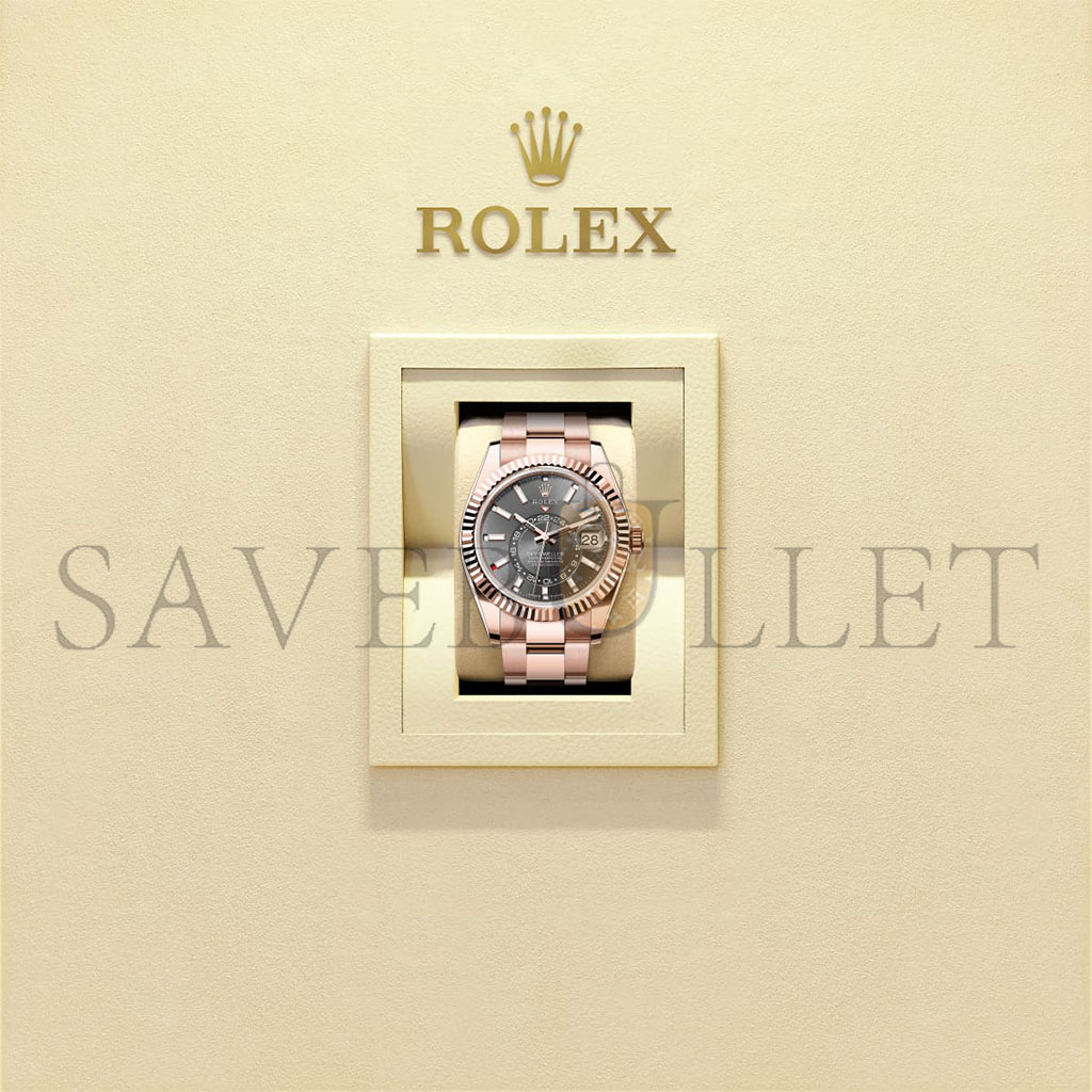 R*l*x sky-dweller oyster, 42 mm, everose gold watch 336935
