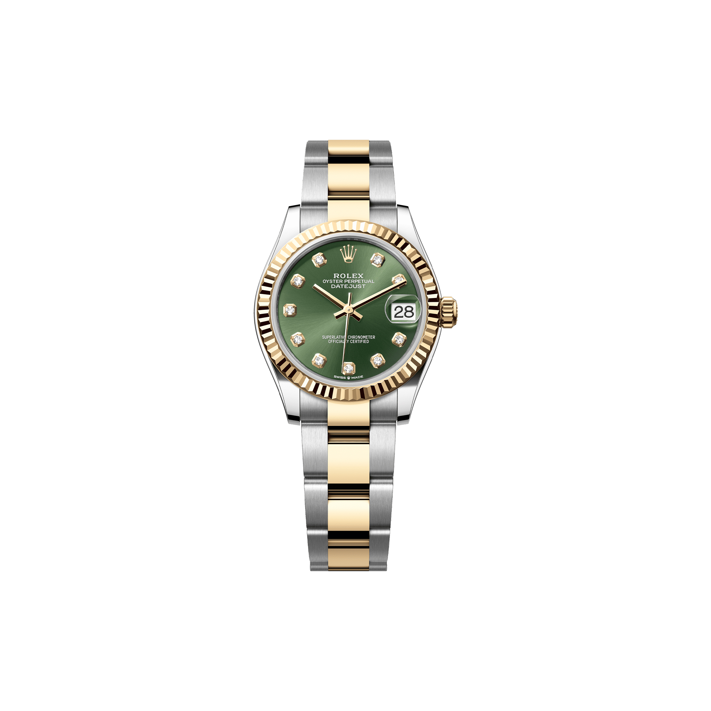 R*l*x datejust 31 oyster, 31 mm, oystersteel and yellow gold watch 278273