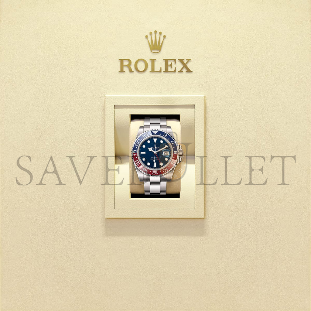 R*l*x gmt-master ii oyster, 40 mm, white gold watch 126719blro-0003