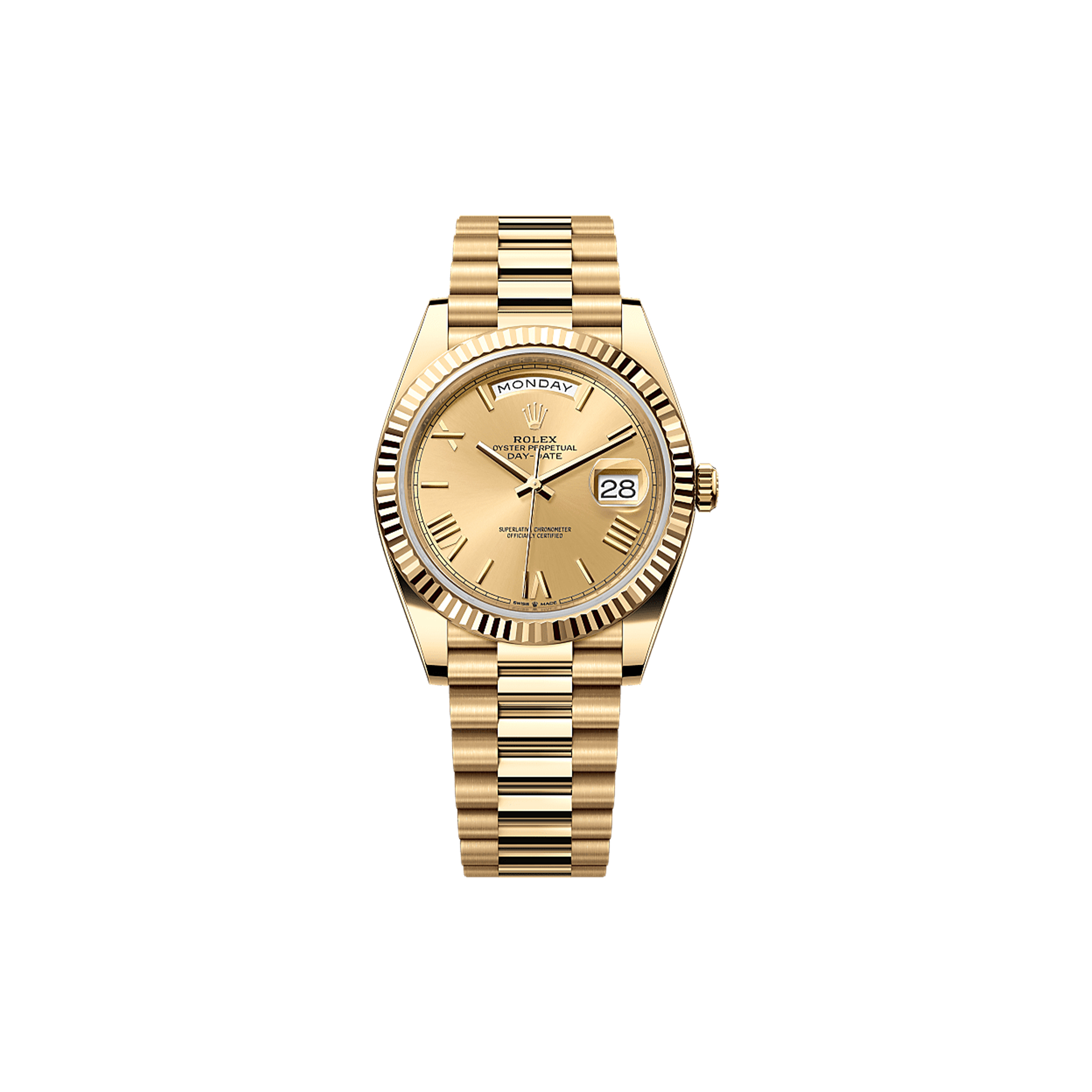 R*l*x day-date 40 oyster, 40 mm, yellow gold watch 228238-0006