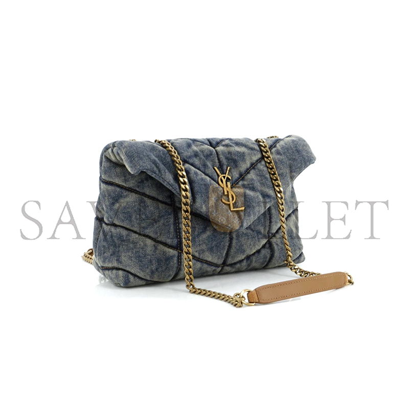 Y*L loulou puffer denim crossbody bag 6203332pt674575 (23*15.8*5.8cm)