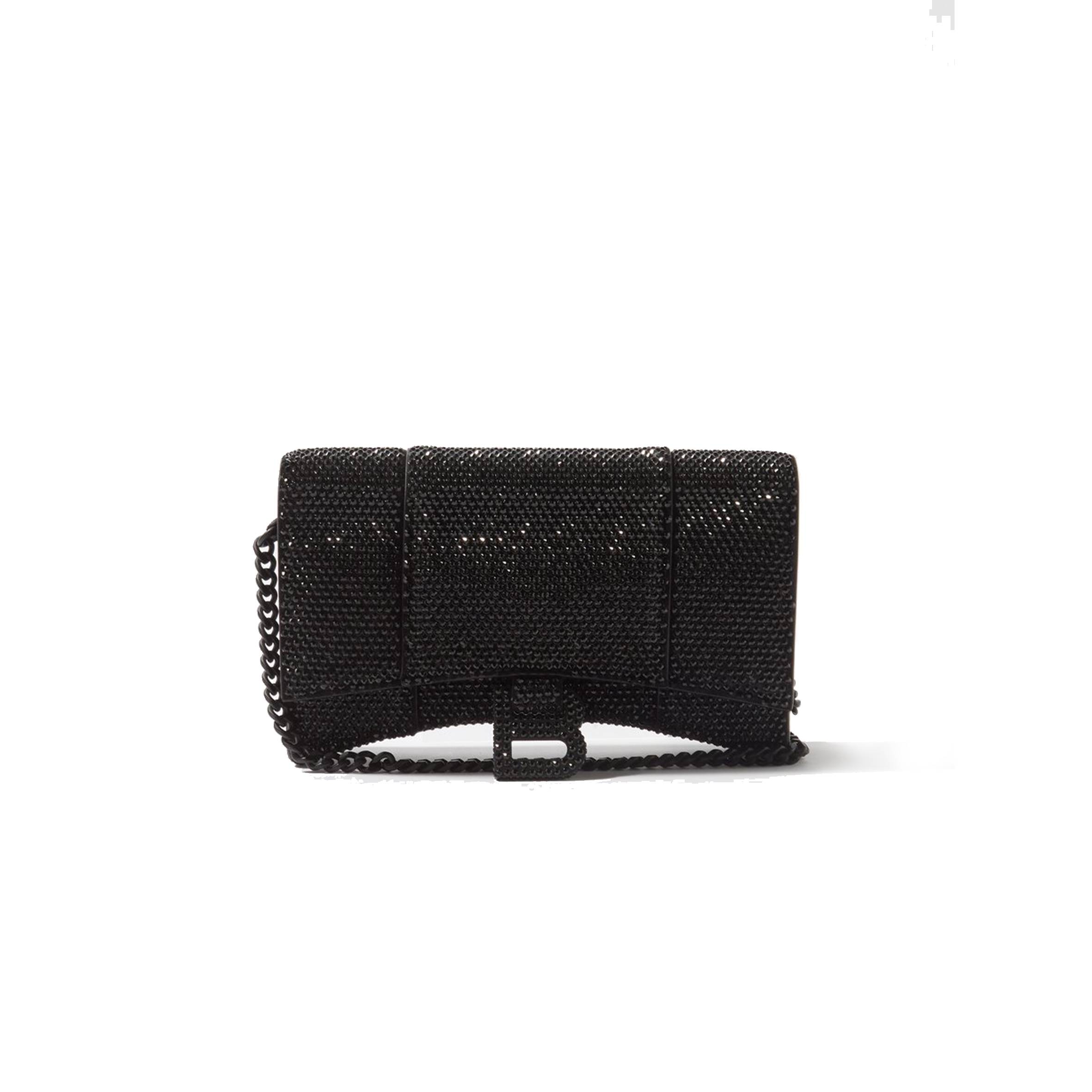 Ba*len*cia*ga black hourglass crystal-embellished cross-body bag matchesfashion us (20*11.3*6cm)