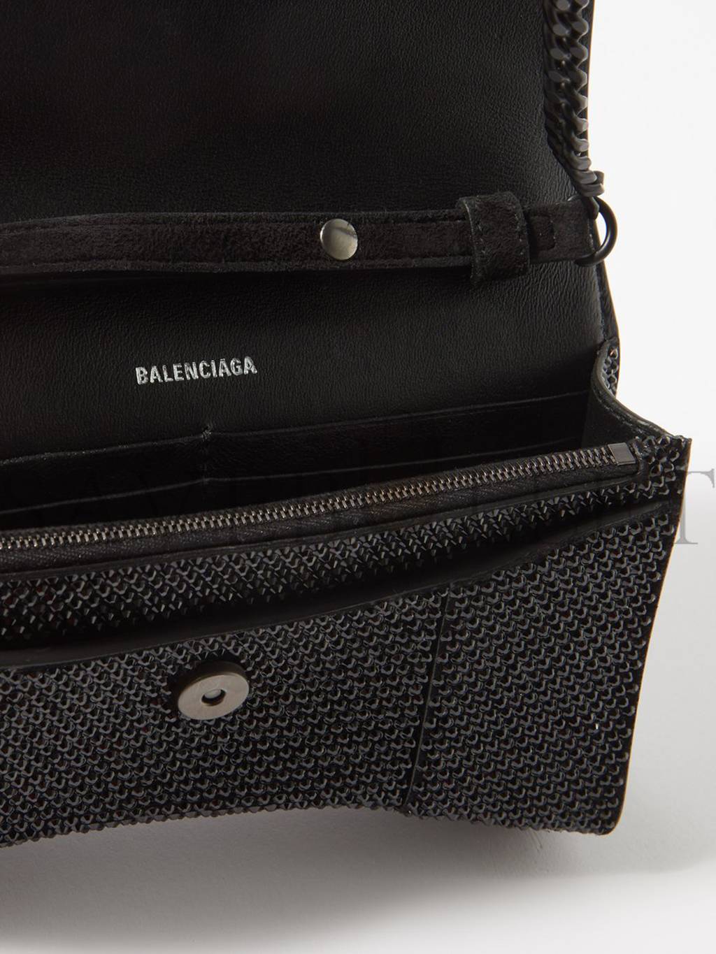 Ba*len*cia*ga black hourglass crystal-embellished cross-body bag matchesfashion us (20*11.3*6cm)
