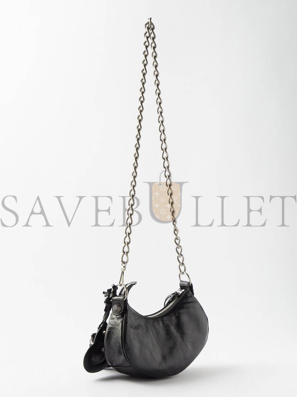 Ba*len*cia*ga black le cagole xs leather shoulder bag matchesfashion us (25.6*11.4*7.3cm)