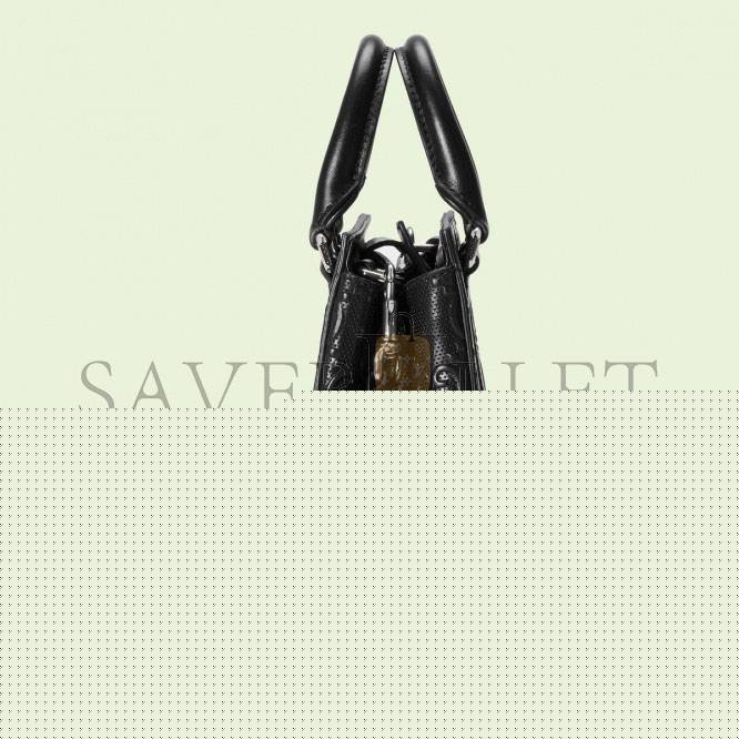 G*u*i gg embossed mini tote bag 696010  (20*16*7cm)