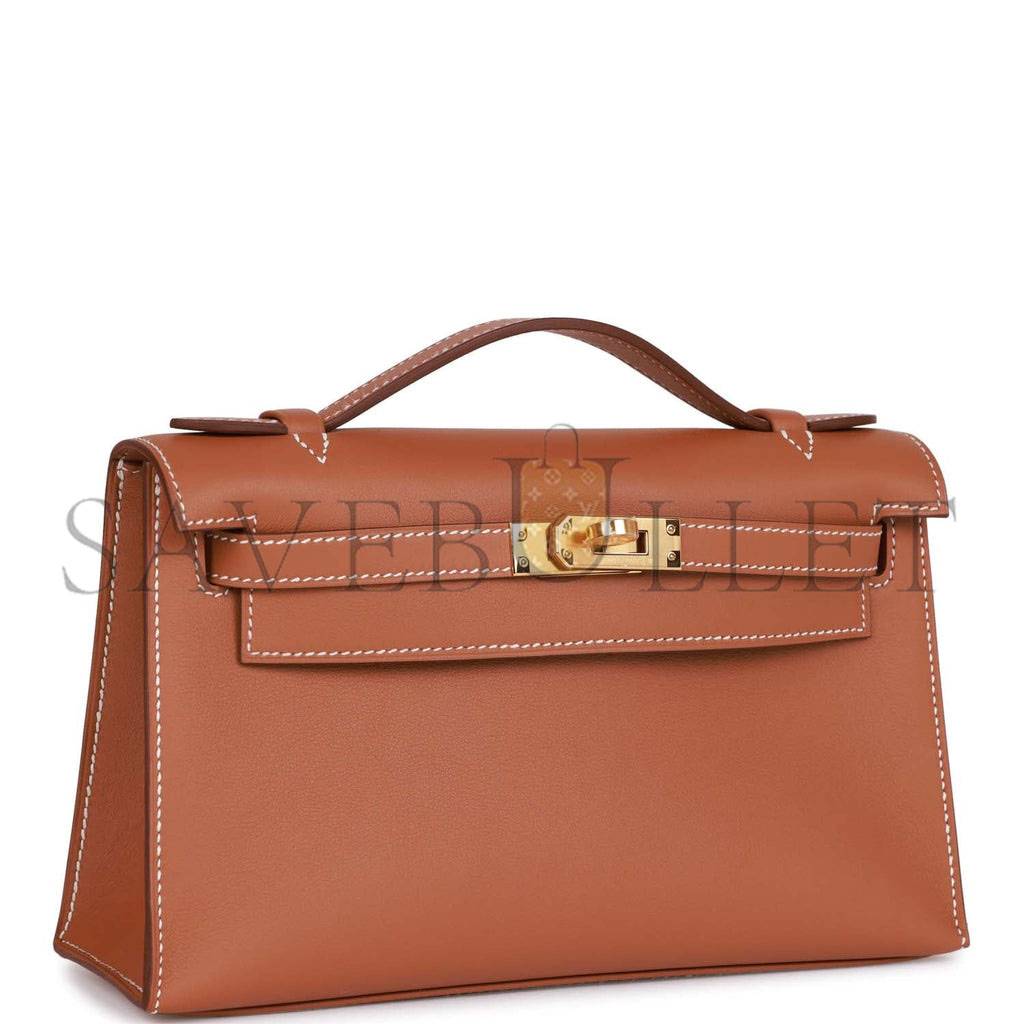 H**mes kelly pochette chai swift palladium hardware (22*12*13cm)