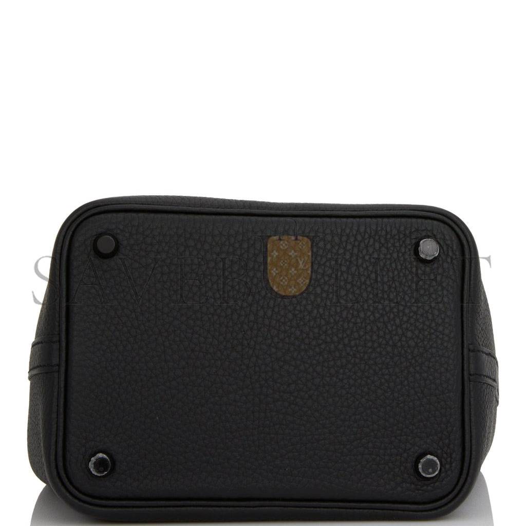 H**mes monochrome picotin 18 black clemence black hardware (18*12*19cm)