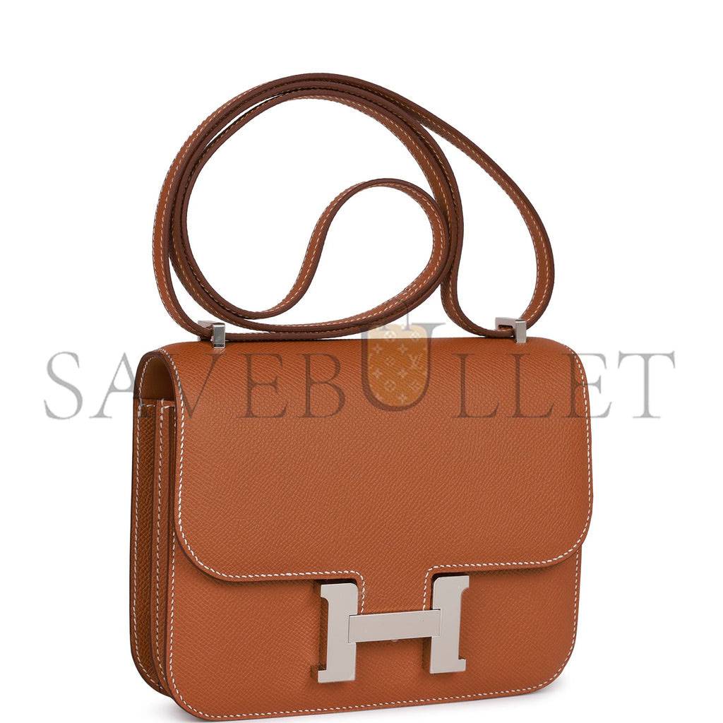 H**mes constance 18 gold epsom palladium hardware (18cm)