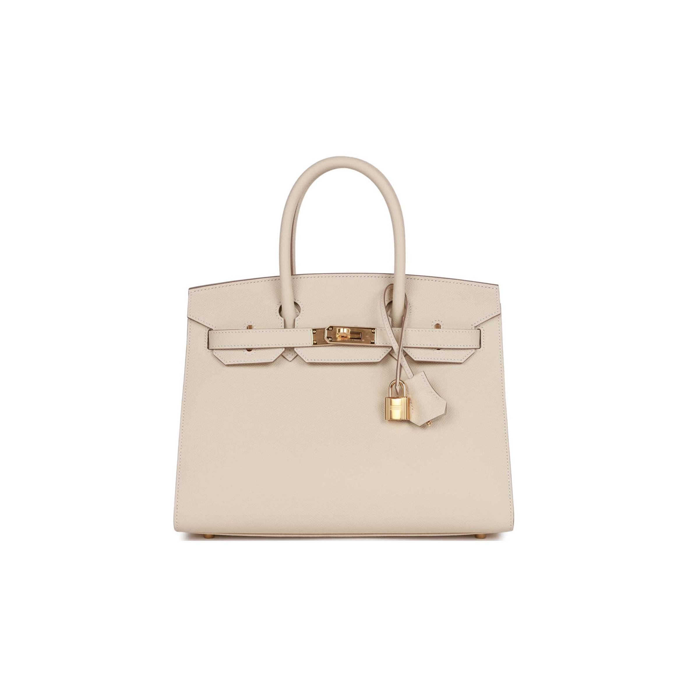H**mes birkin sellier 30 craie epsom gold hardware 39873599111262 (30cm)