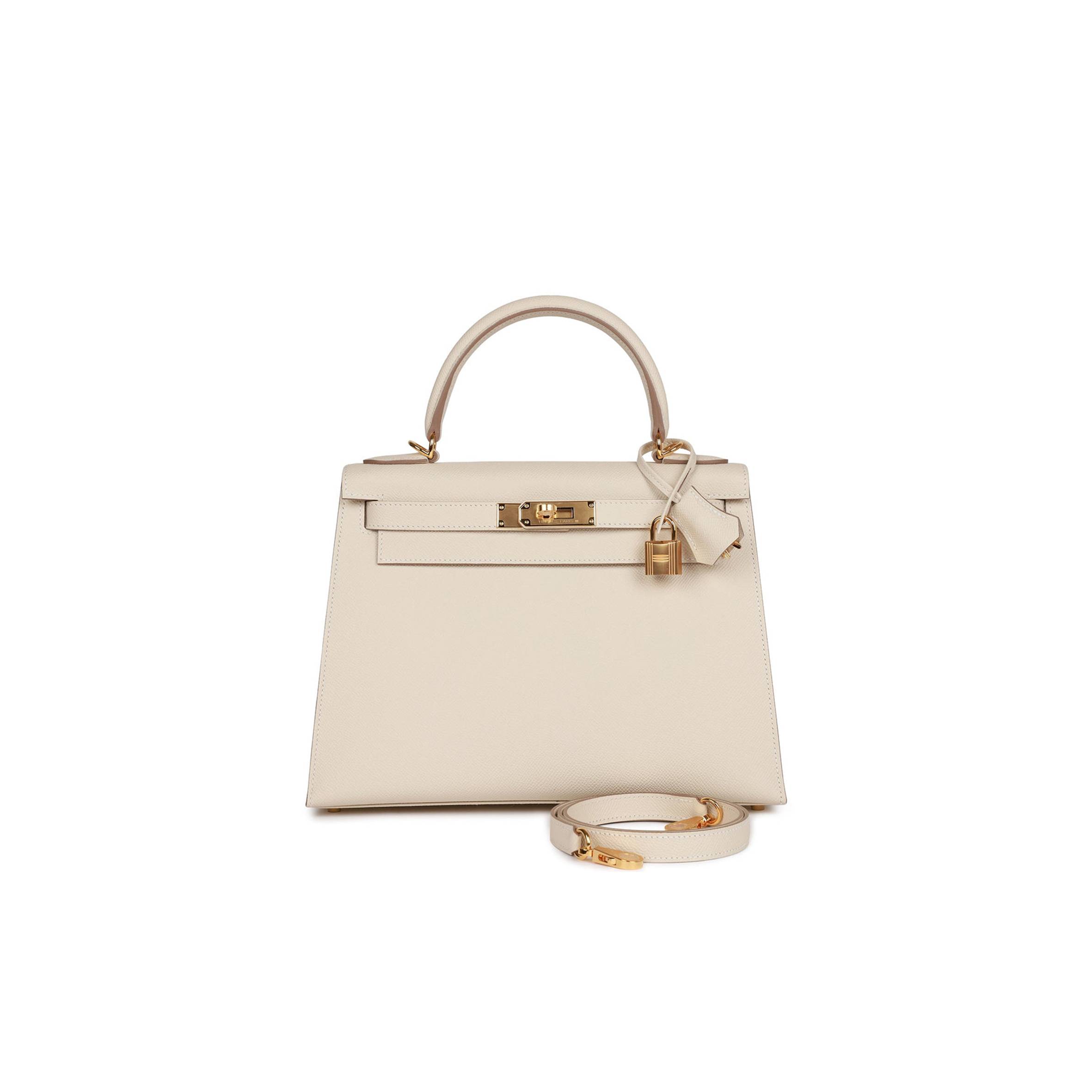 H**mes craie epsom sellier kelly 28cm gold hardware (28*21*12cm)