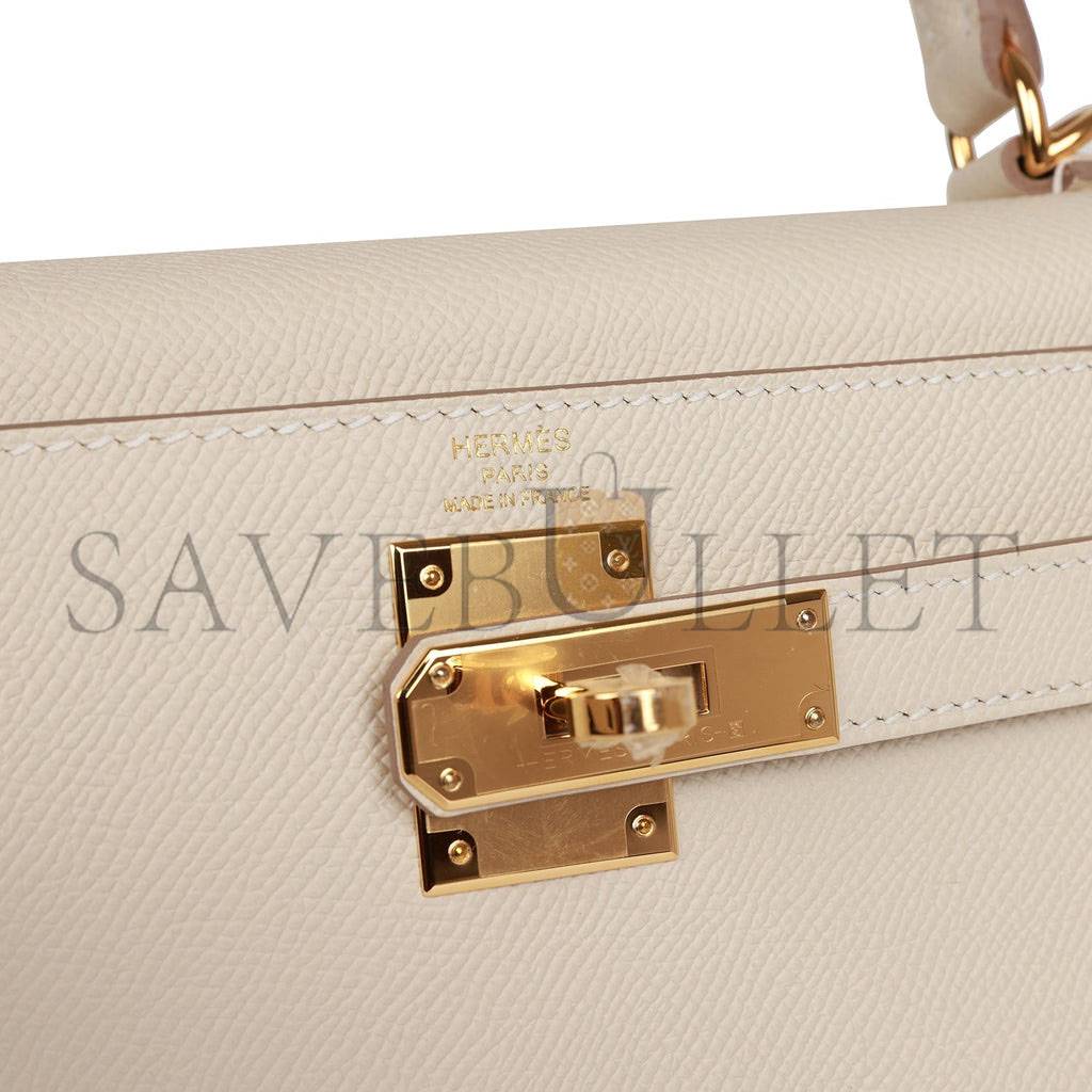 H**mes craie epsom sellier kelly 28cm gold hardware (28*21*12cm)