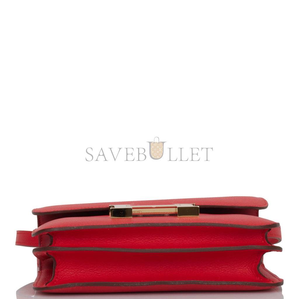 H**mes constance 18 rouge de coeur verso evercolor permabrass hardware 39579900215390 (18cm)