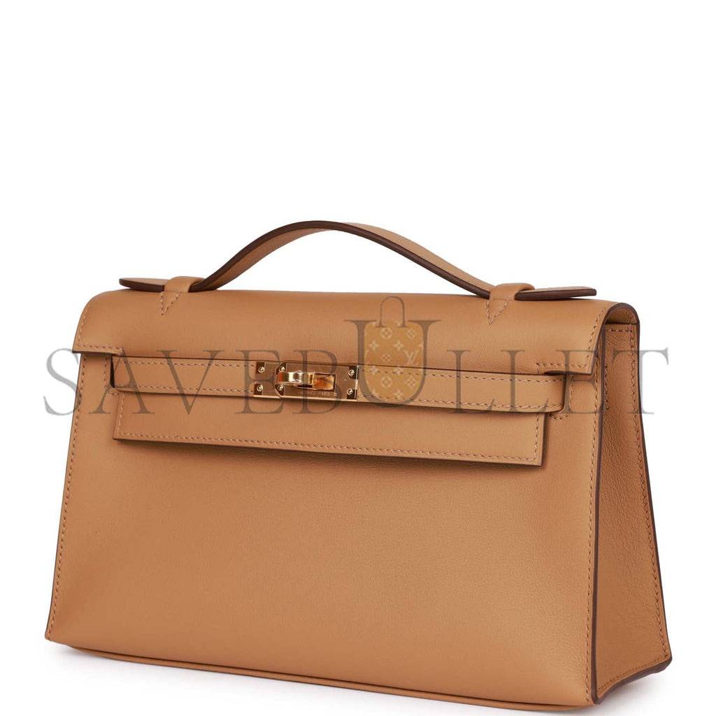 H**mes kelly pochette biscuit swift gold hardware (22*12*13cm)