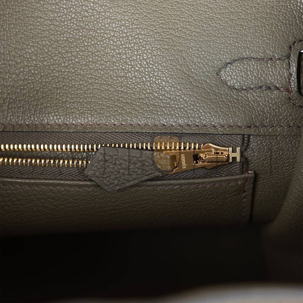 H**mes birkin 25 vert de gris togo gold hardware handmade (25cm)
