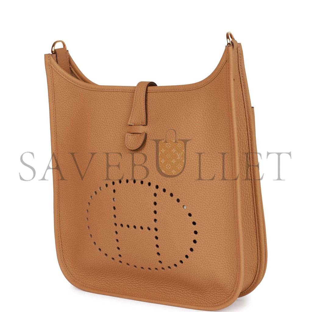 H**mes evelyne iii pm biscuit clemence gold hardware (29*30*7cm)