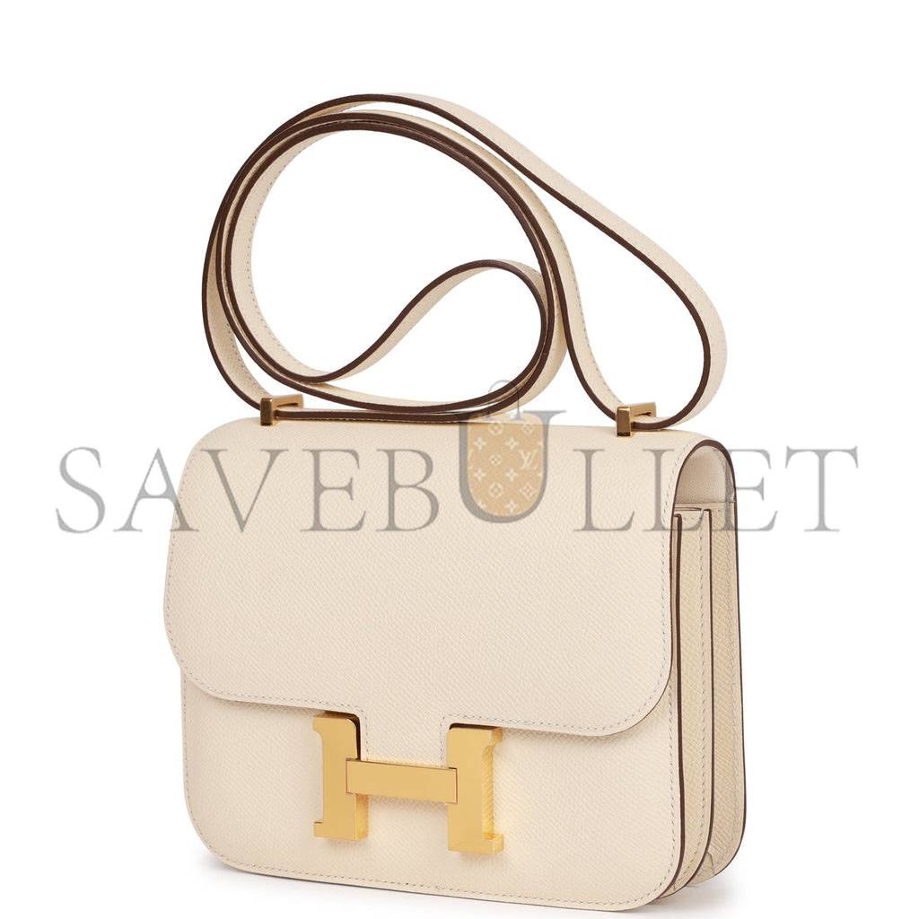 H**mes constance 18 nata epsom gold hardware 39830449946718 (18cm)