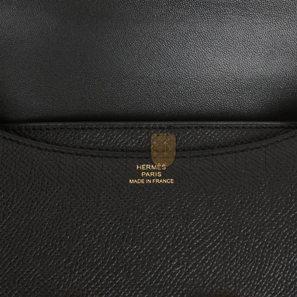 H**mes constance 18 black epsom gold hardware (18cm)
