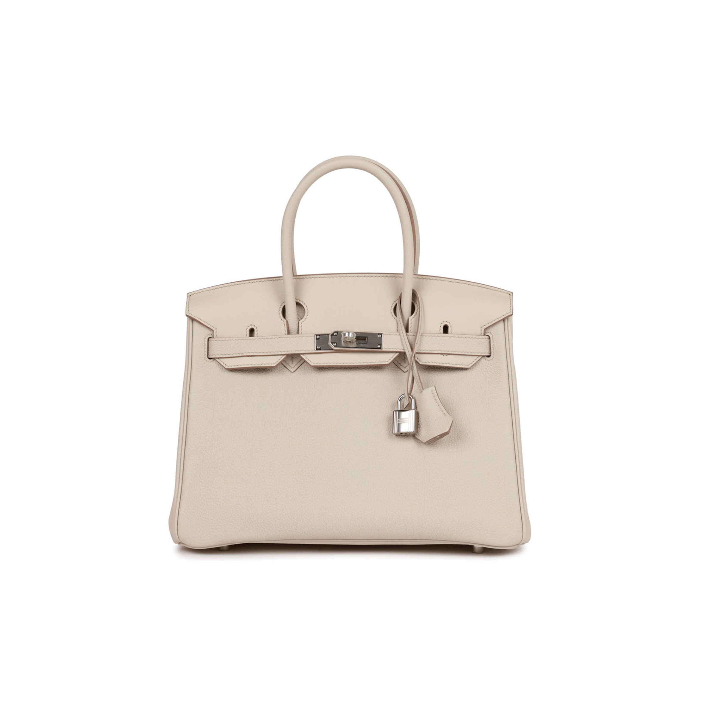H**mes 3 en 1 birkin 30 beton togo and swift palladium hardware (30cm)