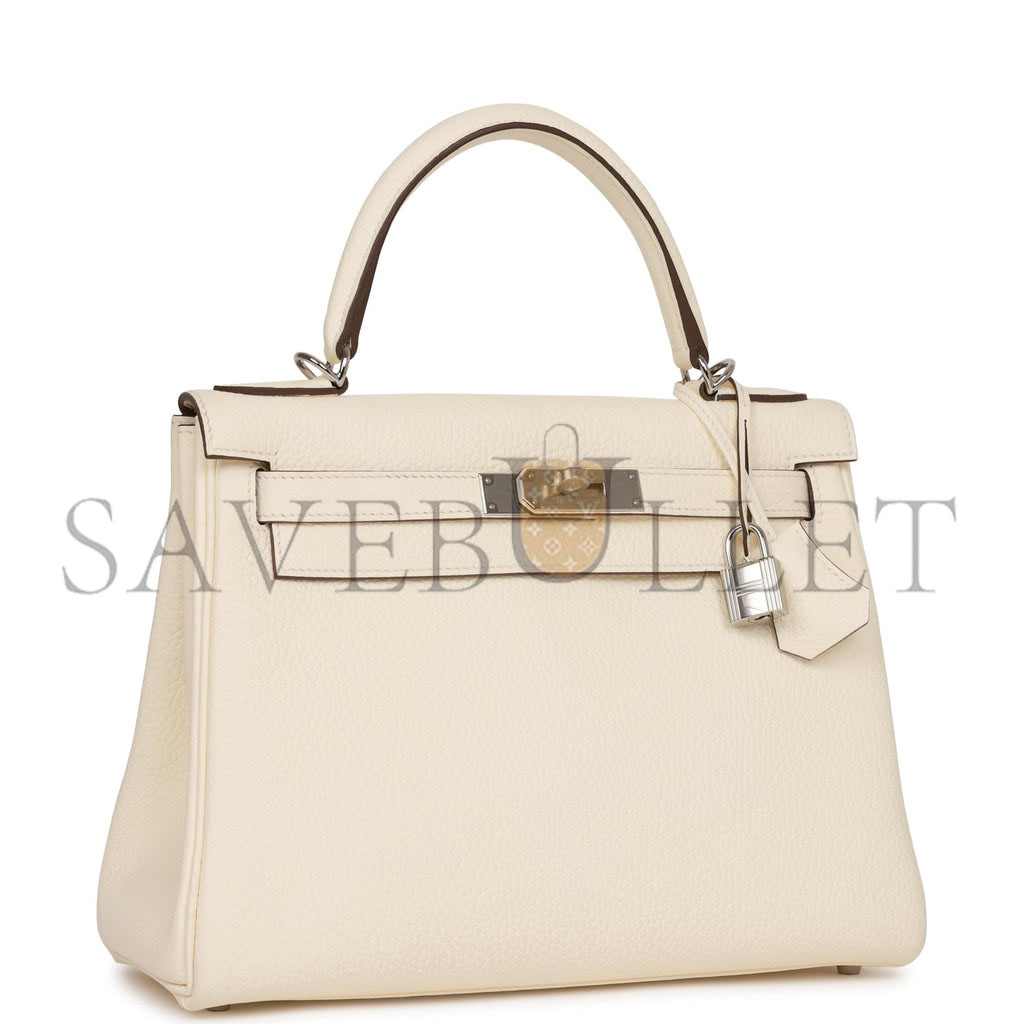 H**mes kelly retourne 28 nata clemence palladium hardware (28*22*10cm)
