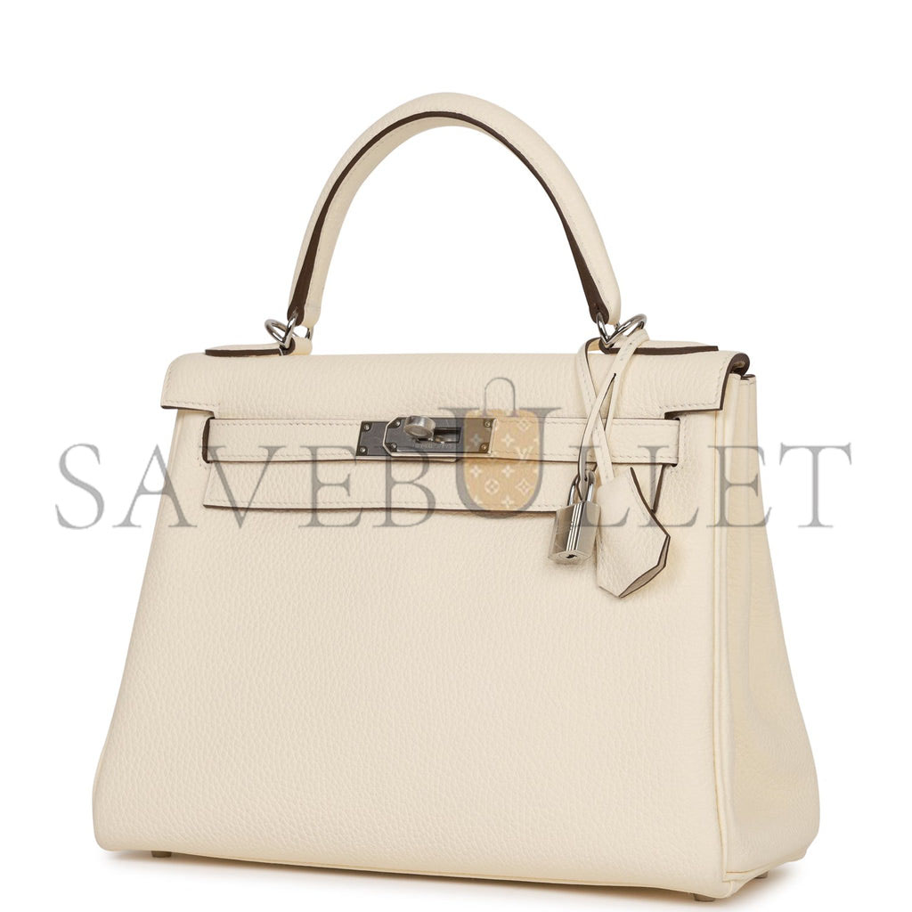 H**mes kelly retourne 28 nata clemence palladium hardware (28*22*10cm)