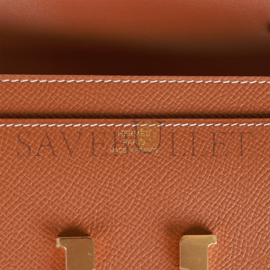 H**mes constance wallet to go gold epsom gold hardware (22*11cm)