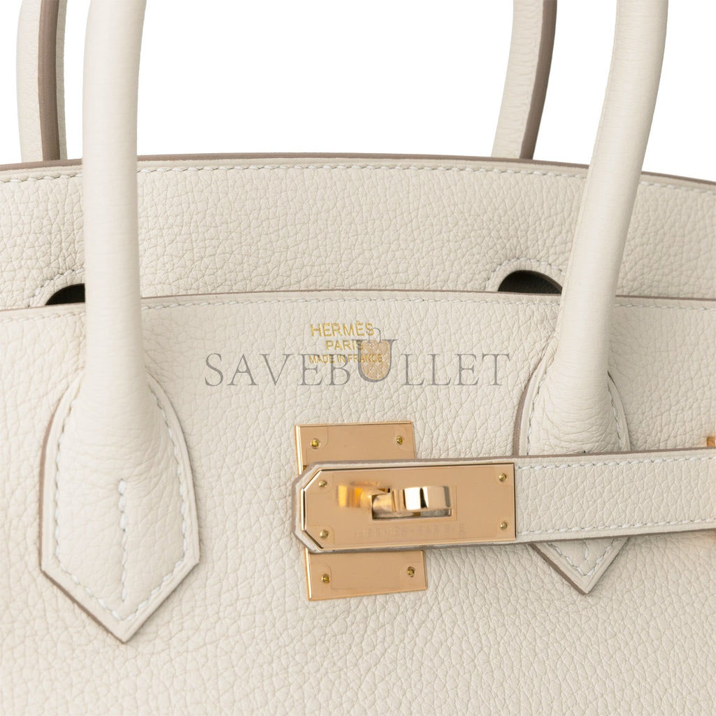 H**mes birkin 30 craie togo rose gold hardware (30cm)