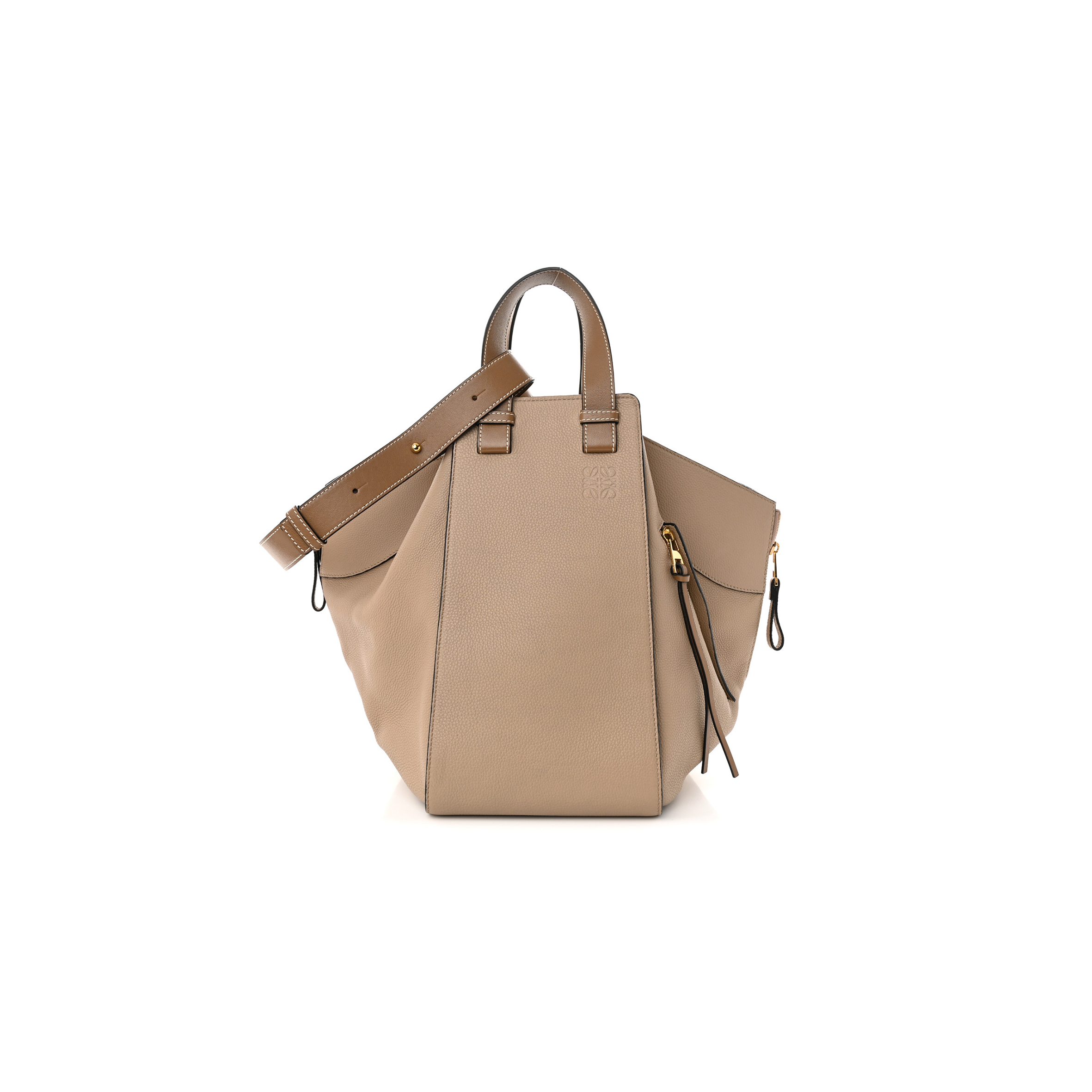 l*ew* calfskin medium hammock shoulder bag sand mink (32*30*17cm)